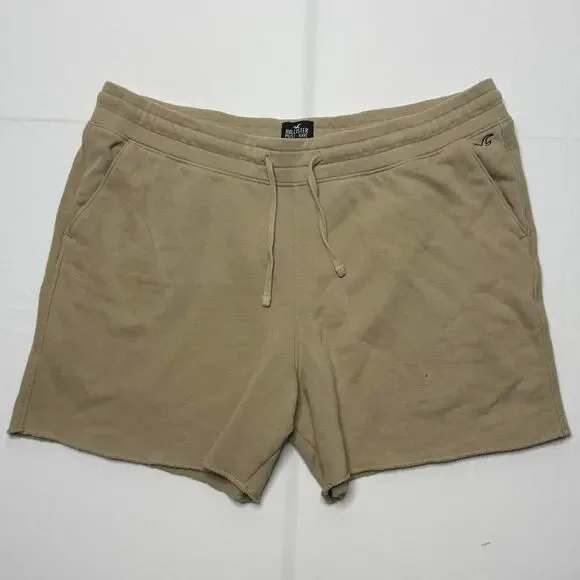 Hollister Must-Have Collection Tan Sweat Shorts Men’s XL - Picture 1 of 4